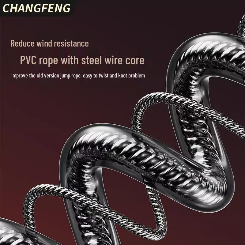 Gewichtetes Stahl-Springseil für Fitness, Schüler, Gewichtsverlust, Geschwindigkeitstraining und Erwachsenenwettbewerb