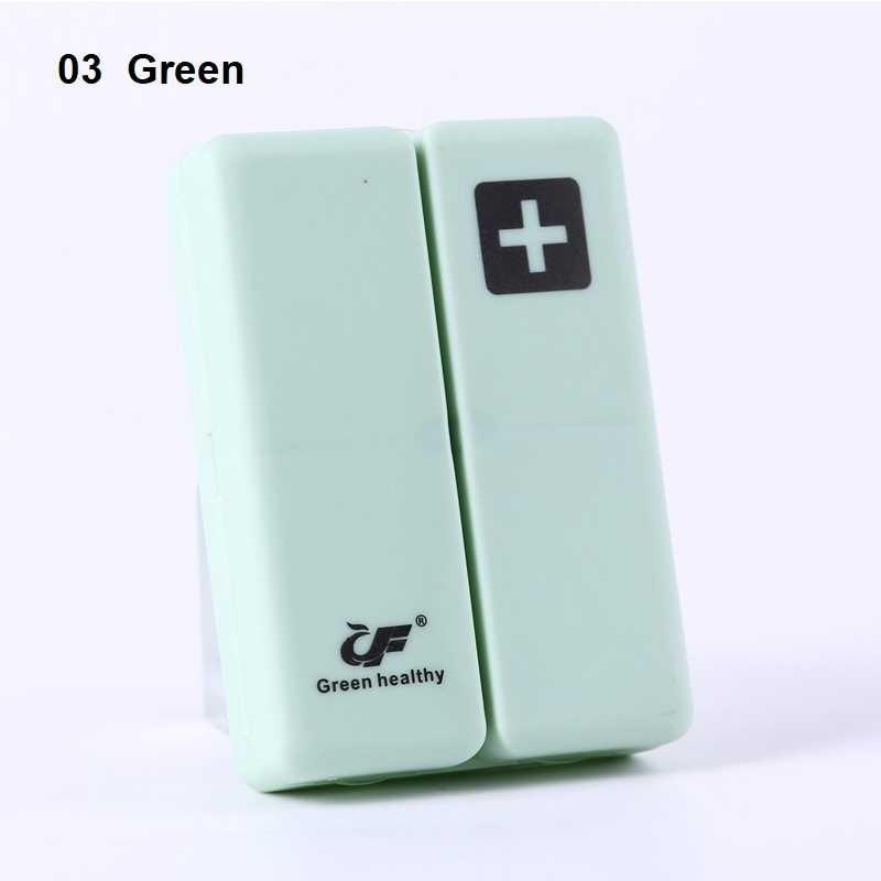 7 Days Weekly Folding Pill Box Plastic Organizer Vitamin Pill Dispensing Medicine Box