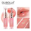 OLIBOLLA Spiegel Lipgloss mit Metall-Applikator, Feuchtigkeitsspendender Lippen-Plumper, Reduziert Lippenfältchen, Lippen-Serum Kosmetik