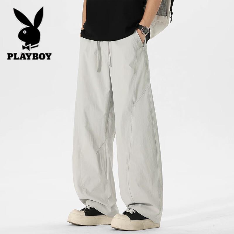Playboy Men s Lightweight Curved Leg Cargo Pants XL серый
