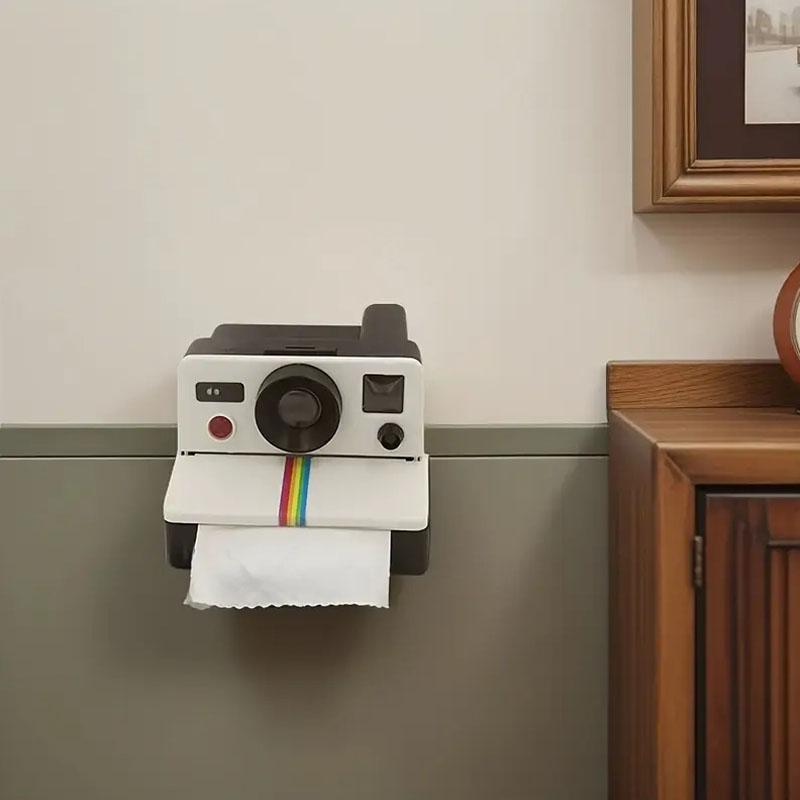 Retro Camera Toilet Paper Roll Holder Wall Mounted Toilet Paper Holder Paper Dispenser for Bathroom Tissue Toilette Appareil