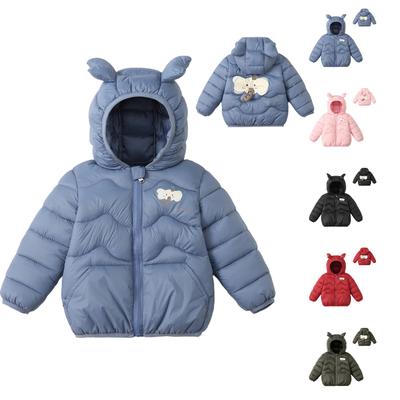 Kids' Trendy Comfortable Long Sleeve Hooded Down Jacket Winter Coat for Boys and Girls