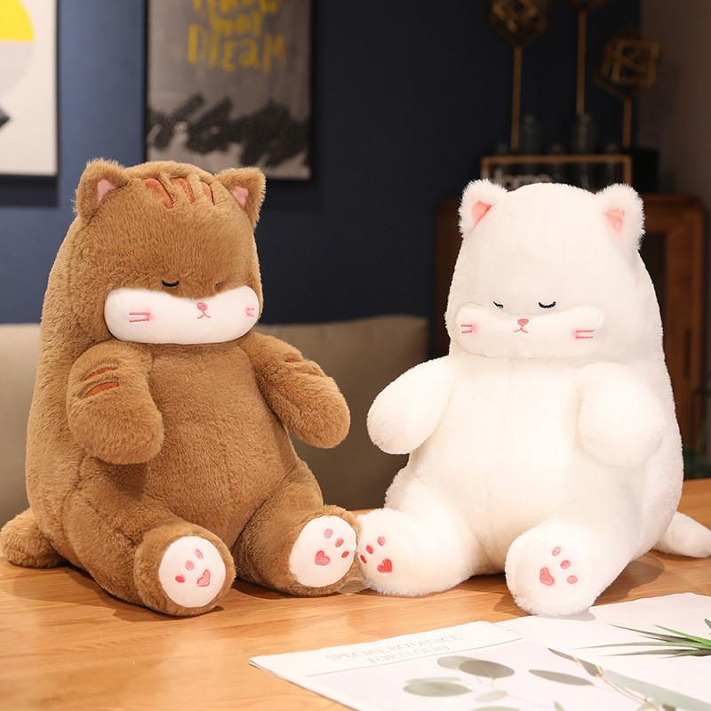 Cat Plush Sleepy Toy Cartoon Stuffed Doll Bedroom Animal Decoration Gift Kids