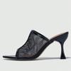 Fashion Mesh Pointed Peep Toe  Women Slippers Summer Sexy Women Slide Shoe Brands Designer Party Wedding Casual Women Mule Shoe