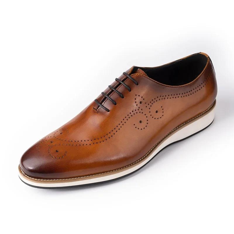Fashion Handmade Men's Genuine Leather Casual Shoes|Luxury Comfortable Walking Shoes for Men|High-Quality Sports & Everyday Footwear