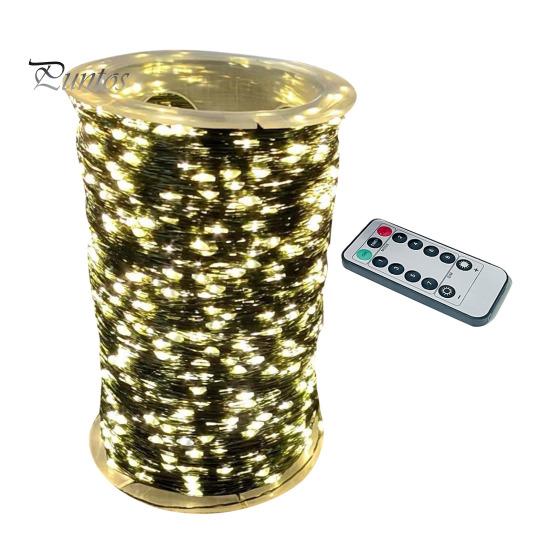 

Лампа из медной проволоки с 8 режимами освещения, мягкое свечение, дистанционное управление, водонепроницаемые светодиодные гирлянды для улицы, свадебное украшение 30m