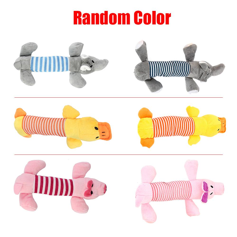 

Elephant Duck Pig Squeak Chew Sound Dolls Fit for All Pets Popular Pet Funny Plush Toys Dog Cat Fleece Toys M