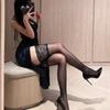 Erotic Stockings Sexy Lace Over Knee Sheer Stockings Pure Desire Passion Sexy Lingerie Transparent Thigh Socks for Women