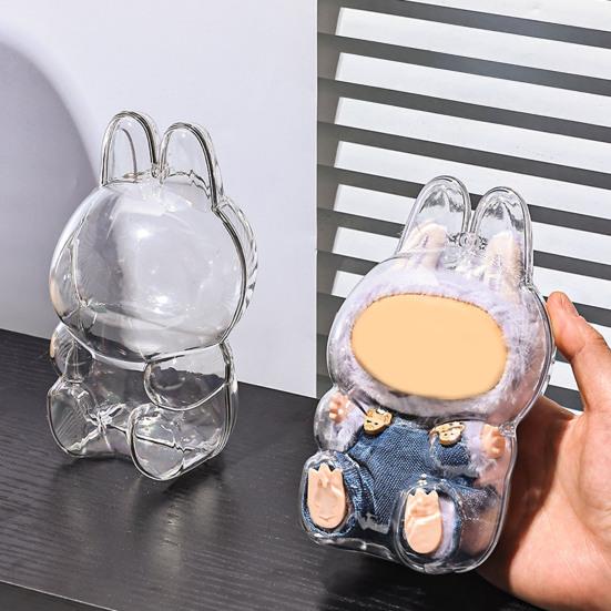 Doll Case Protective Case Transparent Display Box Dustproof Scratch-Resistant Hanging Bag for Plush Figure Storage