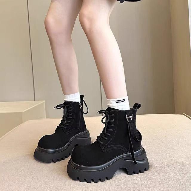 Martin Boots Children's Single Boots 2025 Autumn and Winter New Thick-soled Super Foreign Style Small Short Boots Tooling Locomotive Boots