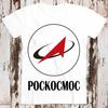 Pockocmoc Roscosmos Russian Federal Space Agency Retro Super Cool Vintage Tee Top Unisex & Ladies T Shirt 8218