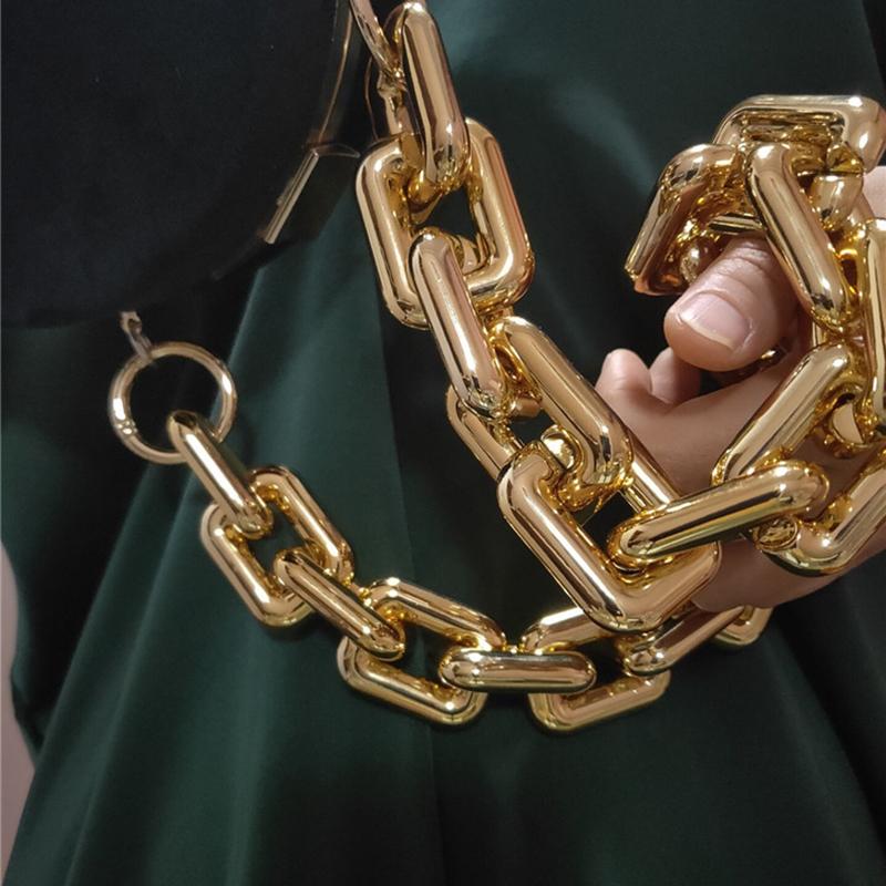 Versatile Bag Chain Wide Chain Golden Luxury Fashion Bag Accessories Fashion Hot Selling Bag Chain Atmosphere MIT