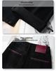 2024 Women's Plus Velvet Black Wide-Leg High-Waist Slim Fit Winter Jeans