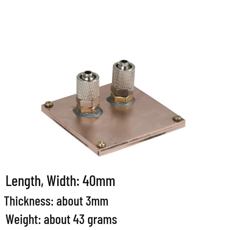 Purple Mobile Phone Semiconductor Water Cooling Block 40x40 for Gaming