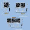 Variable Speed Fish Tank Fan Fast Cooling Fish Tank Cooler Cooling Fan System  Planted Tank