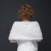 Podzim Zima Luxusní Šátek z umělé kožešiny Šály Dámské Plyšový Šátek Stole Přikrývka Na Svatební Večírek Svatební Kožešina Shrug Long Wrap Cape