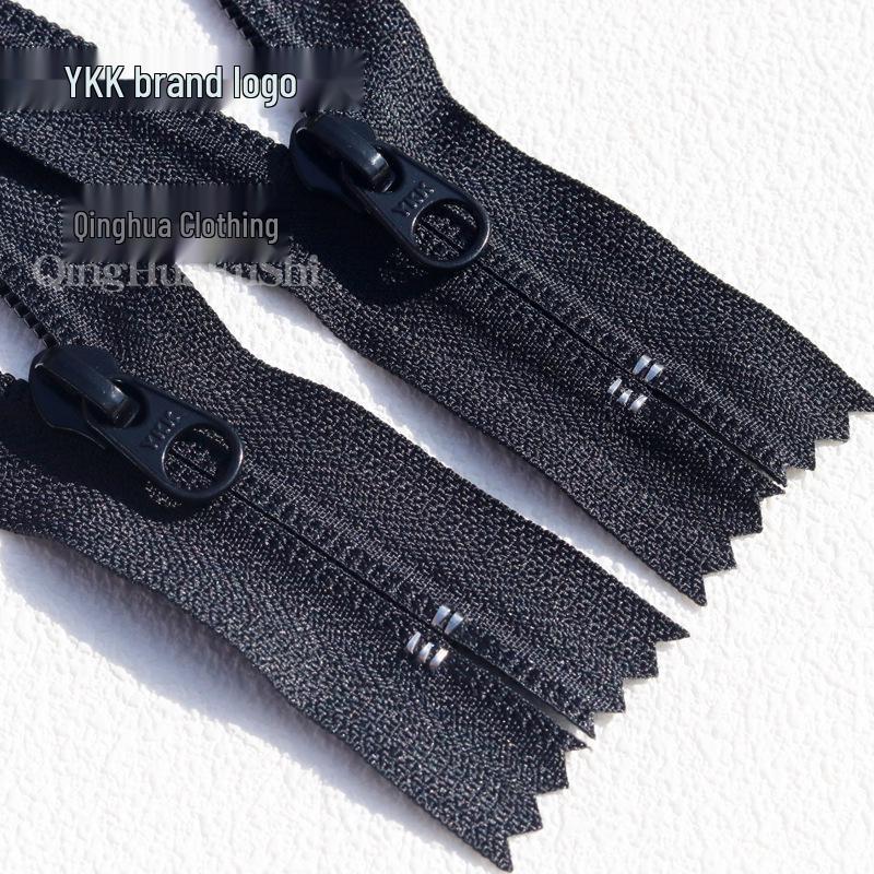 YKK No. 5 Nylon Reverse Coil No-Lock Zipper for Luggage, Shorts, and Pockets