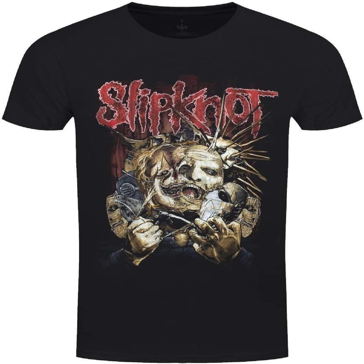 Slipknot Men s Torn Apart (Back Print) Slim Fit T-Shirt X-Large Black S