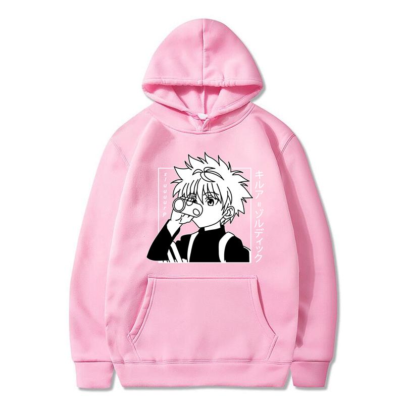 Hunter X Hunter Hoodies Anime Unisexga HxH Killua Print Streetwear Unisex Women Casual Fashion Oversized Sweatshirts Hoodie Tracksuits