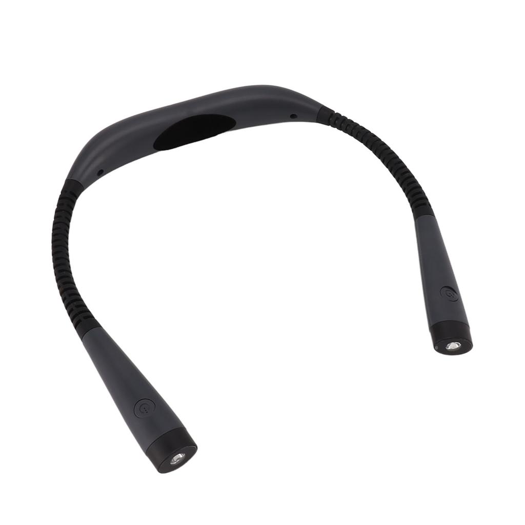 LED Neck Reading Light 3 Colors 3 Bright Level 1000mAh Rechargeable Battery Bendable Arms Book