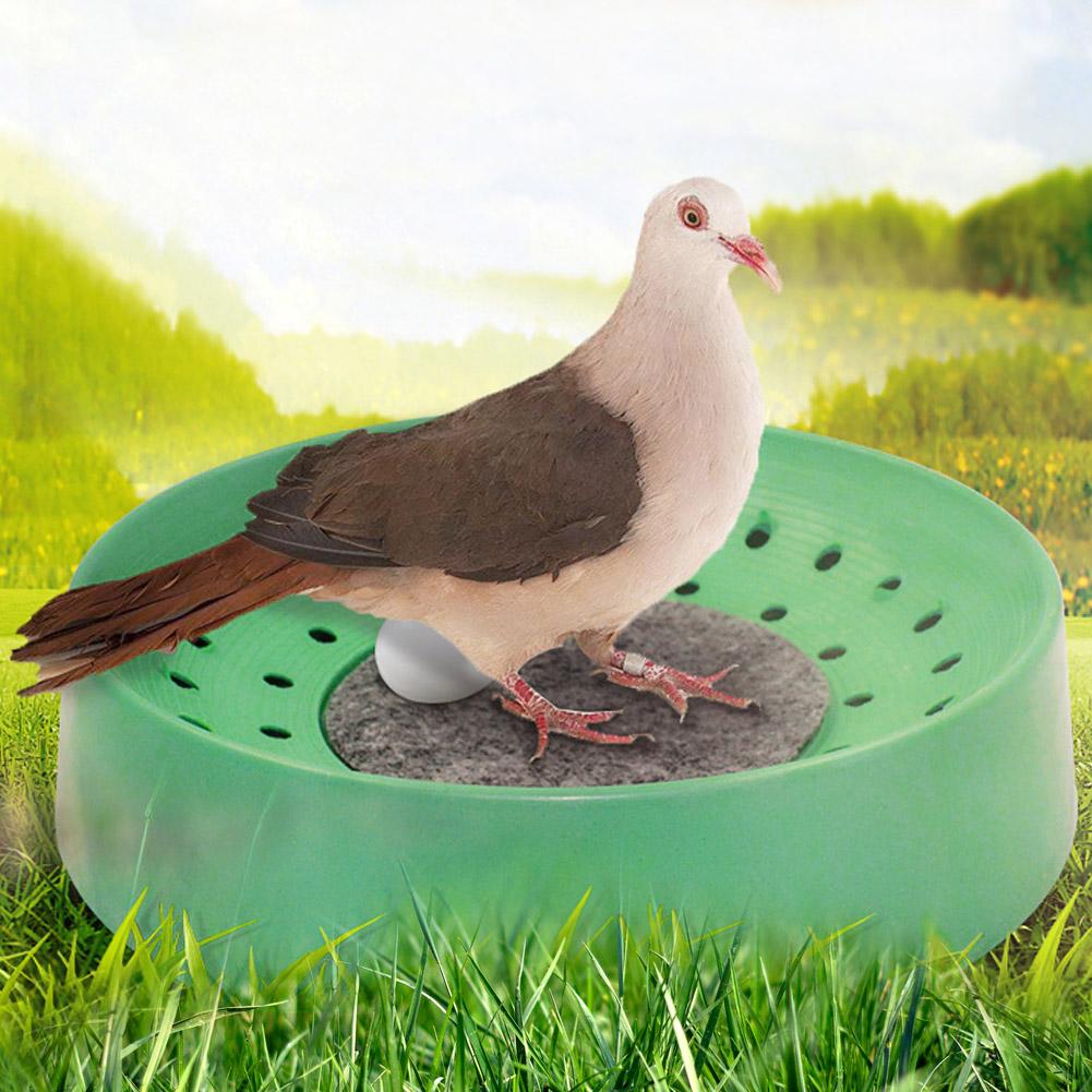 5Pcs Plastic Bird Nesting Bowl Bird Egg Breeding Bowl with Mat Cage Accessory