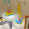 Colorful Lamp Portable Flower Lamp Wind Chimes Hanging Lantern Home Decoration Girl Birthday Gift Bedroom Night Light