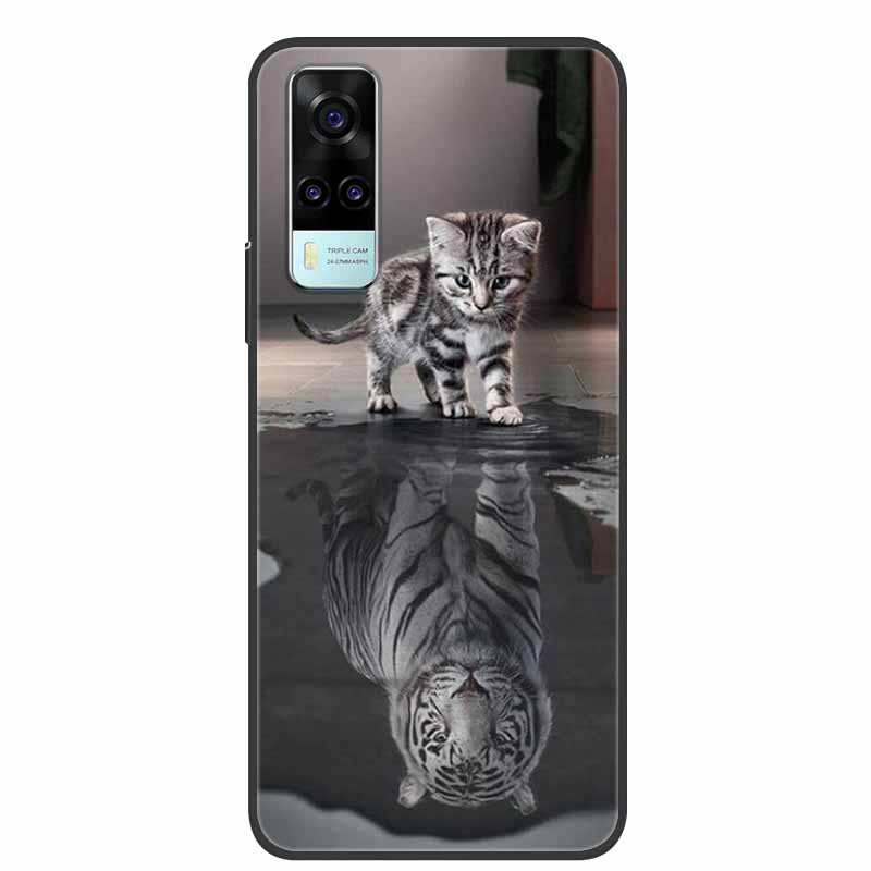 For vivo Y31 2021 Case Shockproof Soft silicone TPU Back Cover For Vivo Y53S 4G Y31 2021 Y 31 Case V2036 Phone Case Cute Cartoon