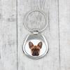 Buldog Francuski -Geometryczny Brelok Breloczek Ze Zdjęciem I Napisem Art-Dog