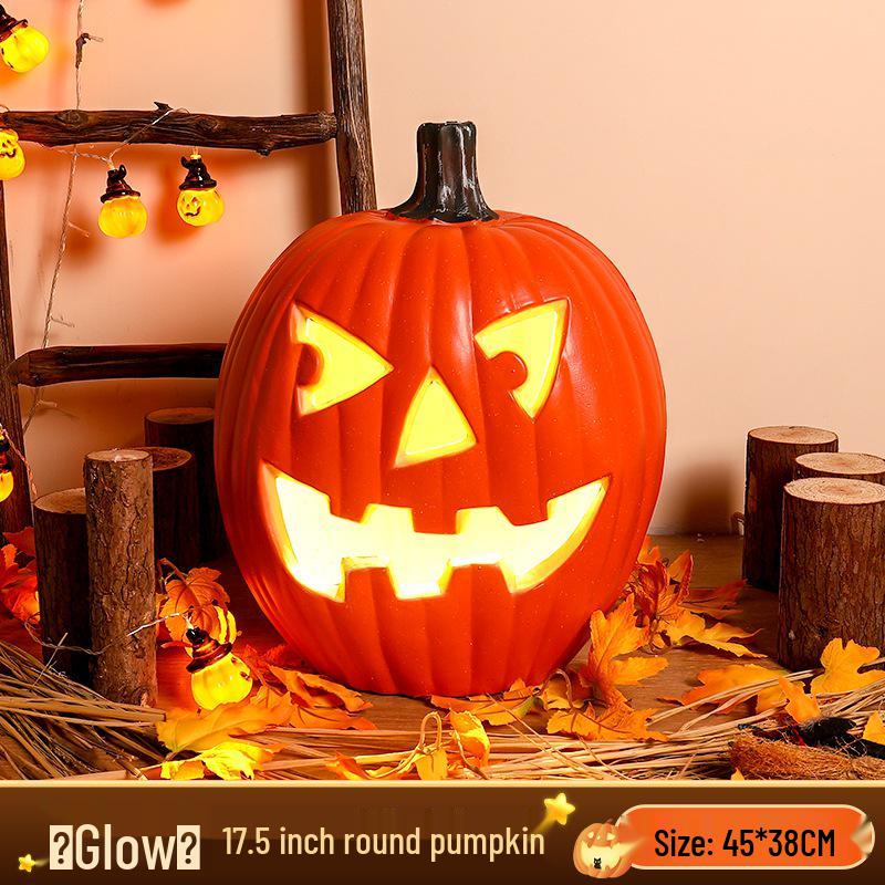 Large Luminous Pumpkin Lantern for Halloween Outdoor Theme Decorations