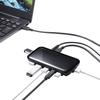Sanwa Supply Compatible Hub Black USB3.2Gen2 Type-C 7-Port USB-3TCH38BK
