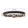 Leopard Print Furry Belt For Women And Men Soft Elastic Waistband With Secure Closure For Jeans Dresses