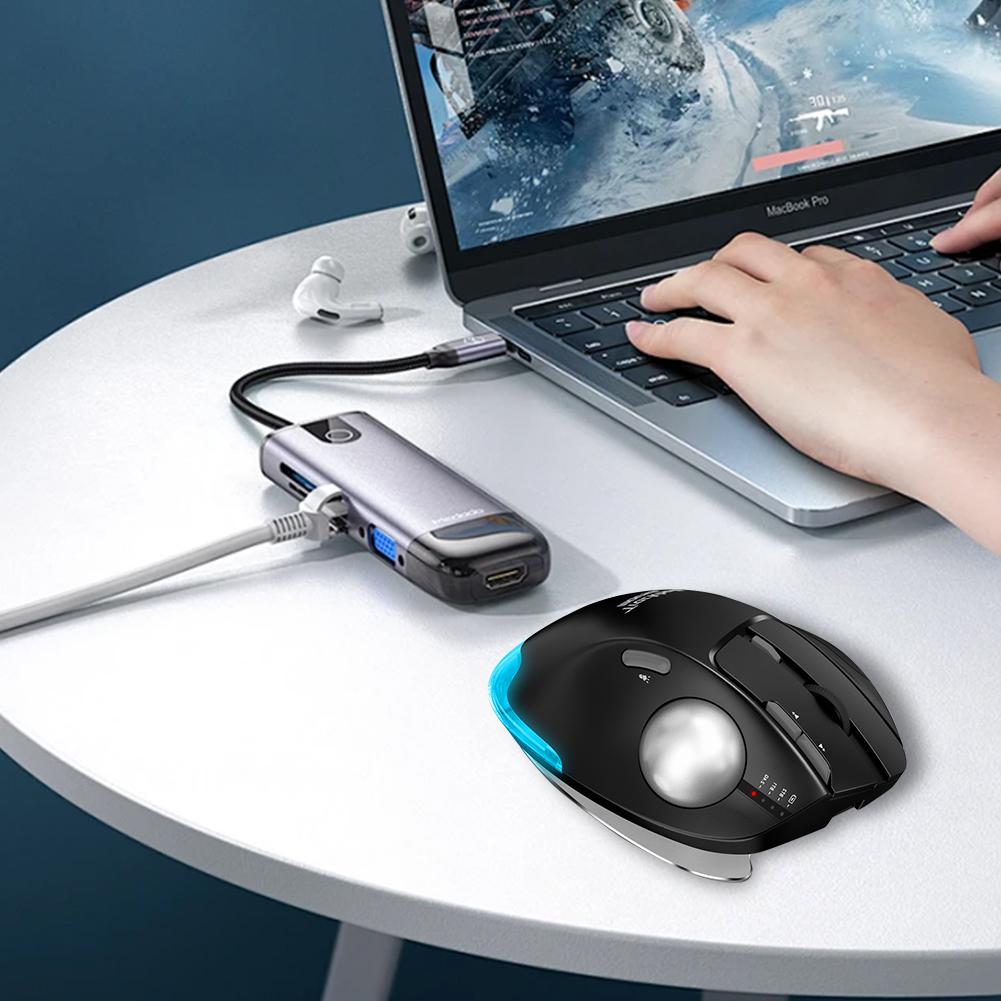 Vertical Gaming Mouse 2.4G Ergonomic Gamer Mice 4800DPI 5 Level DPI Adjustable for PC Computer Accessories
