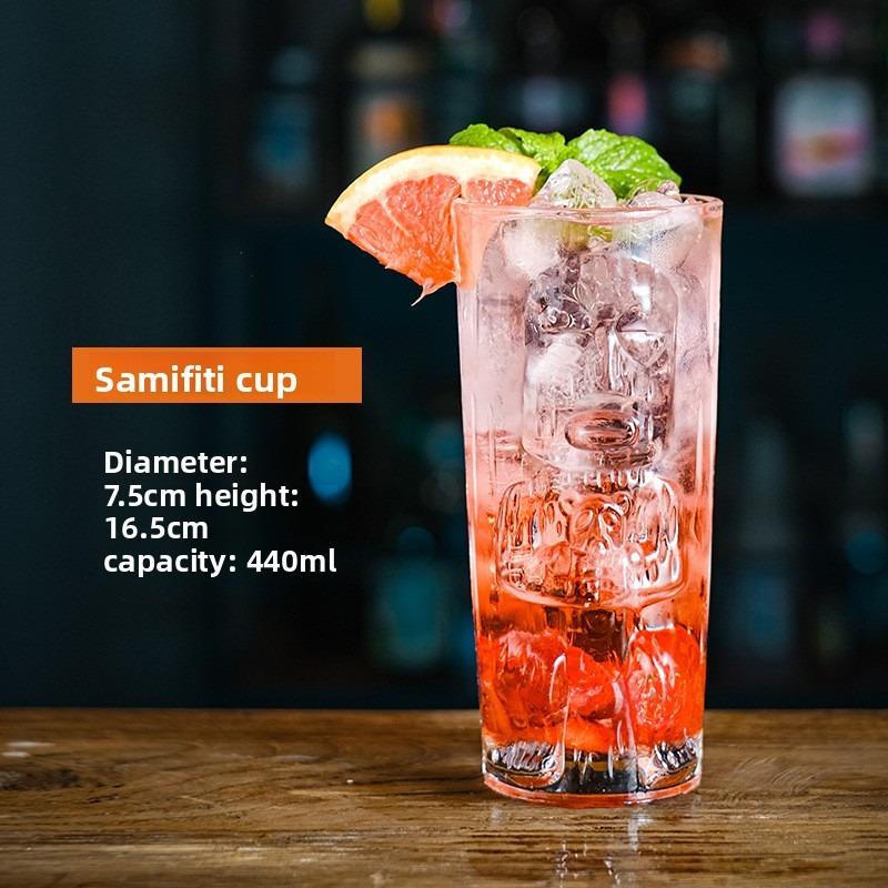 Tiki Mug Hawaiian Cocktail Cups Creative Ceramic Funny Cup Tiki Mugs Beer Beverage Mug Wine Mug Bar Tools Gift For Friends 401-500ml