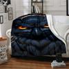 1pc Night Owl Blanket Lightweight Blanket Throw Blanket For Sofa, Bed, Travel, Camping, Livingroom, Office, Couch, Chair Yy251010007