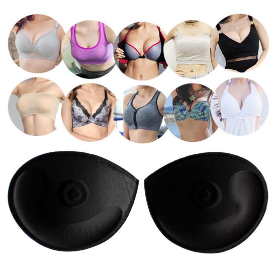 Bra Pad Inserts Thick Removable Bra Cup Paddings Push Up Breast Enhancers for Sports Bra Dresses Swimsuits Bikini