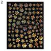 Nail Sticker Christmas Style Snowflake Pattern Vivid Images White Snow Embossed Sticker Xmas