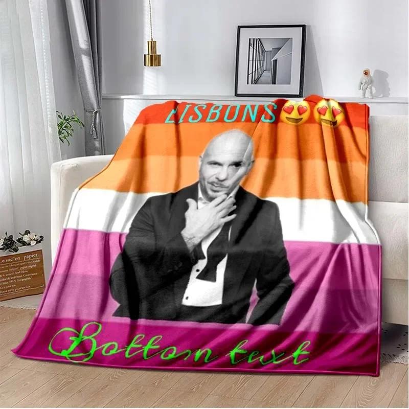 Decke Herr 305 Pitbull MR Worldwide Hippie Poster Gedrucktes Flanellkorn Handtuch Weicher Plüsch Sofa Bett Flauschige Decke