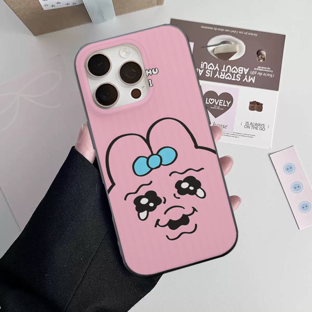 

O-Opanchu U-Usagi Corrugated Pattern For iPhone 17 16 15 14 13 12 11 16 Pro Max Plus Pro Non-slip Phone Cover iPhone 14 pro