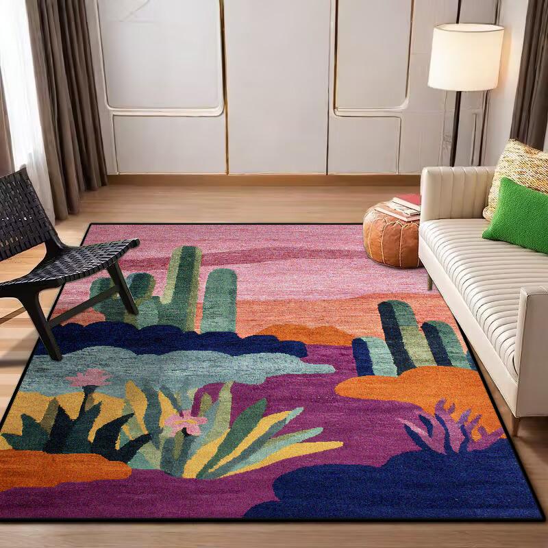 Nordic Abstract CARPET Customizable LIVE ROOM Luxury Home Decoration Bedroom Rugs Washable Antiskid Lounge Floor Mats Bedside