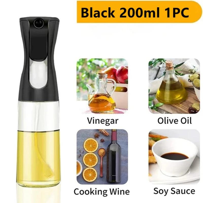 200/300ml Oil Sprayer Bottle 1PC Kitchen Cooking Oil Dispenser Fitness Fat Loss Camping BBQ Vinegar Sauce Sprayer Bottle