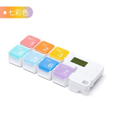 Elektronischer Pillenspender, elektronische Pillenbox, digitaler Pillen-Organizer, wöchentliche Pillenbox mit automatischer AM/PM-Alarm-Erinnerung, tragbar für 7 Tage auf Reisen