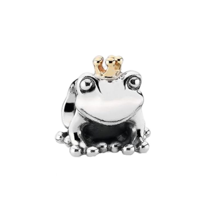 Pandora 14K Gold Frog Prince Women Jewelry Silver 791118 Silver,F