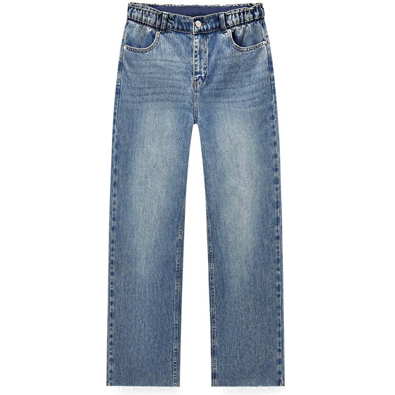 EICHITOO Women s High-Waist Straight-Leg Denim Jeans M
