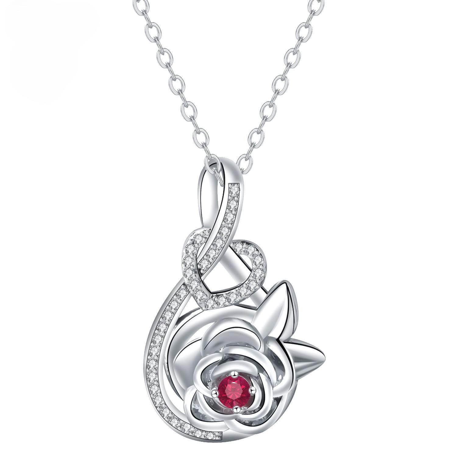 2025 Popular Necklace Women s Unlimited Symbol Rose Style Jewelry Romantic High End Jewelry 45CM