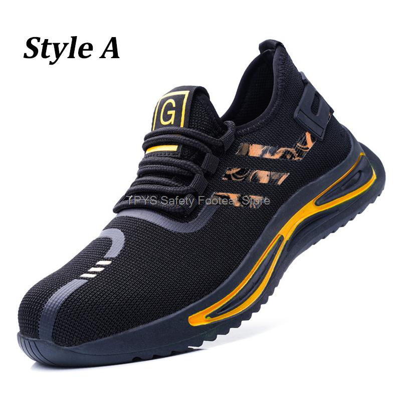 Fashion Men's Safety Shoes Insulation 6KV Electric Work Boots Fashion Steel Toe Anti-stab Industrial Working Shoes Men Safety Boots 2024