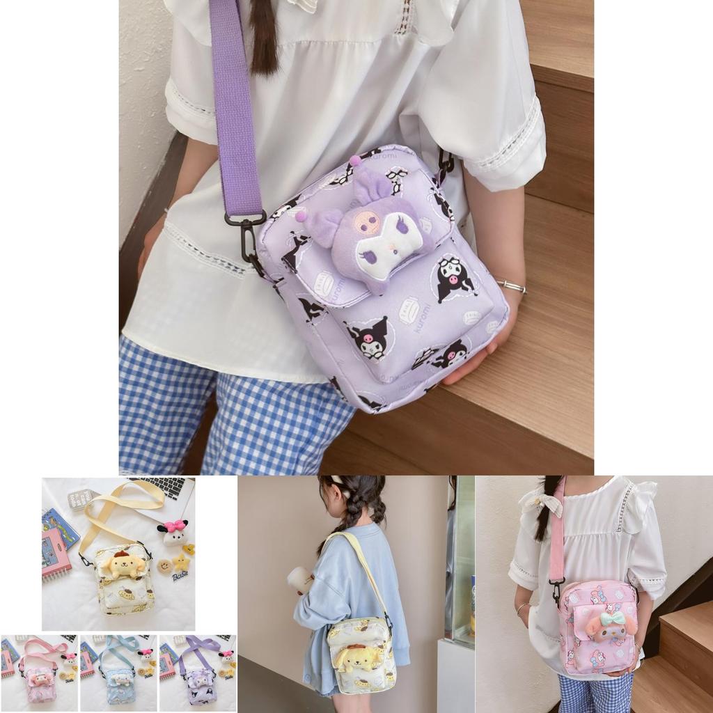 Adorable Cartoon Snack Bag For Girls In Nylon Perfect For Outdoor Activities And Daily Use