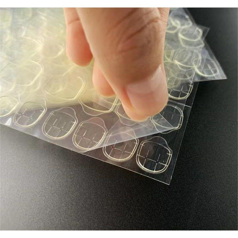 

Kids a Jelly Glue Double-Sided Nail Stickers Viscosity Wearable Disassembly Nail Patch Transparent Tape Yellow Glue Transparent Tape Ordinary Neutral jelly gum -5 tablets (yellow gum)