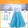 Vestido de Princesa Elsa Para Meninas Fantasia de Halloween Vestido de Conto de Fadas Infantil
