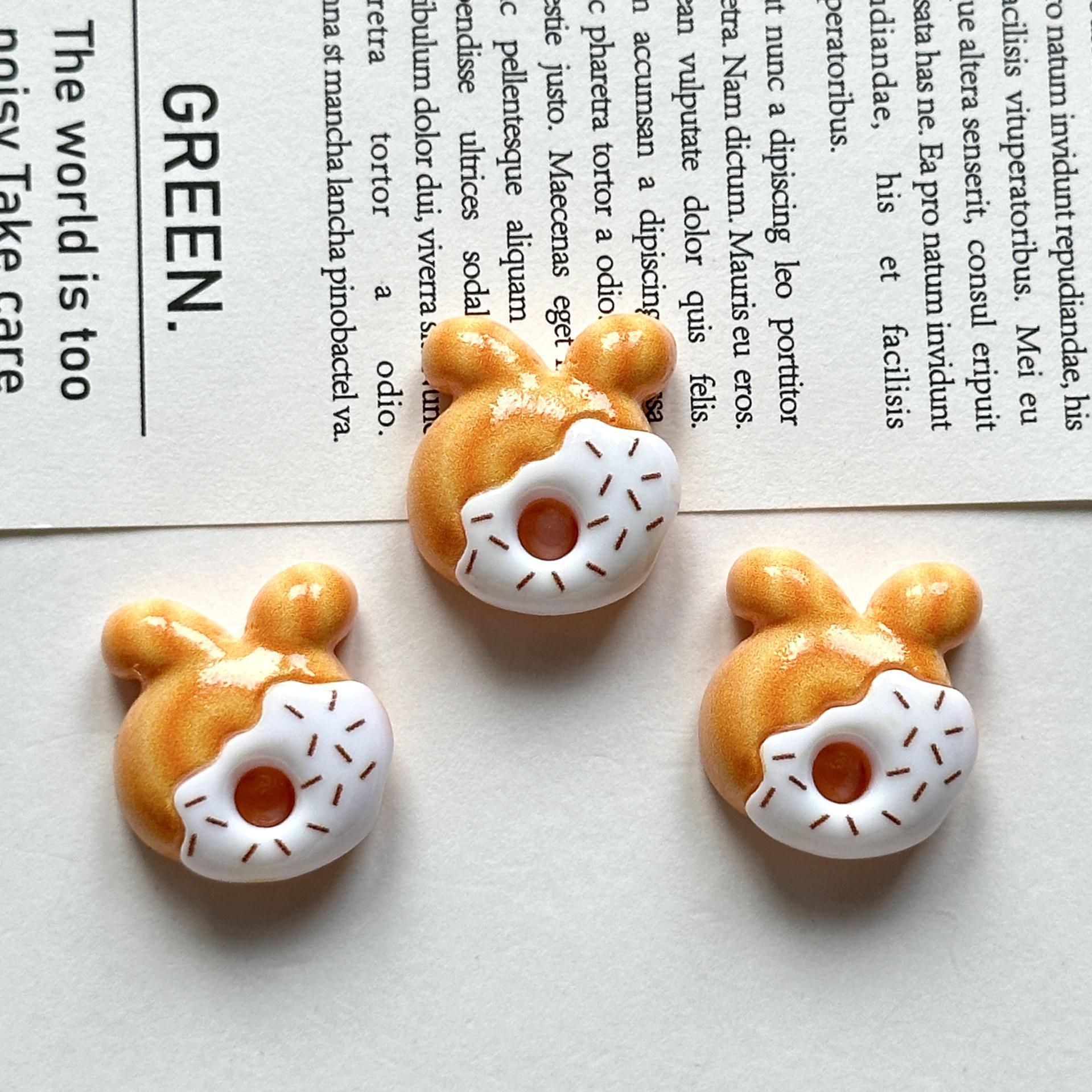 

Миниатюрная резиновая игрушка-еда: Пончик, торт, тост, кремовый клей DIY аксессуары для творчества