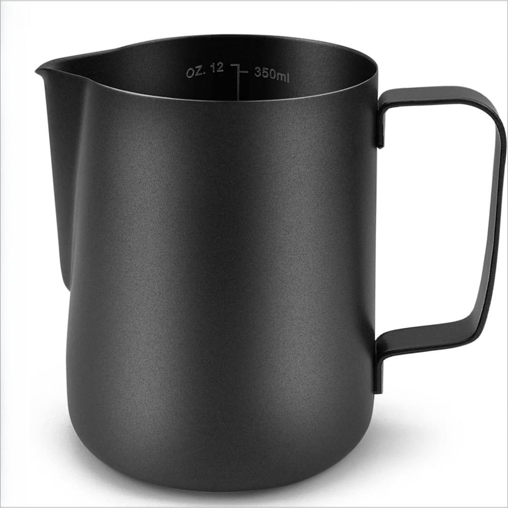 

Stainless Steel Milk Frothing Pitcher 350ml Espresso Steaming Pitcher for Espresso Machines Cappuccino Latte Art